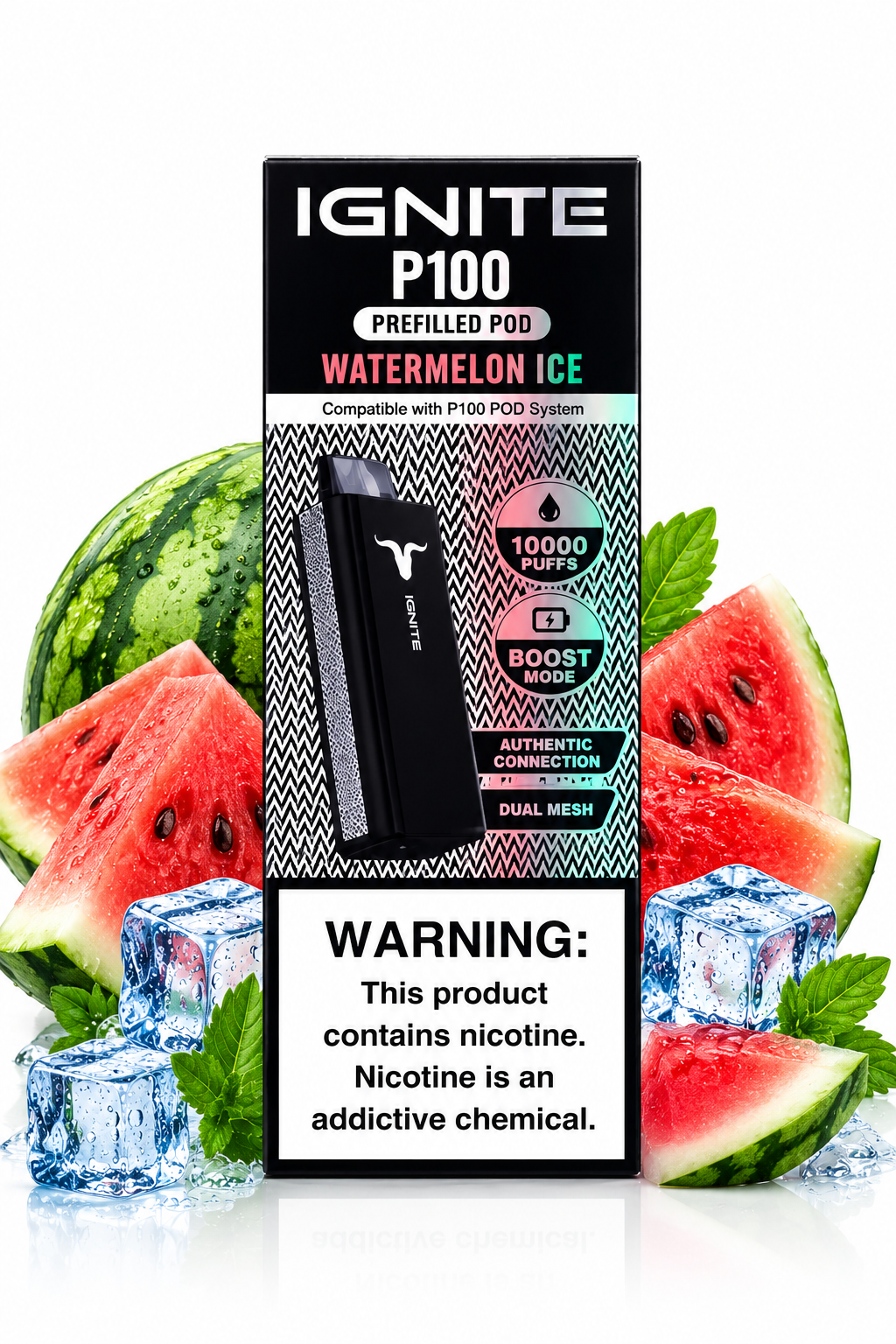 REFIL IGNITE P100 - 10.000 Caladas - Watermelon Ice (Sandía Helada)