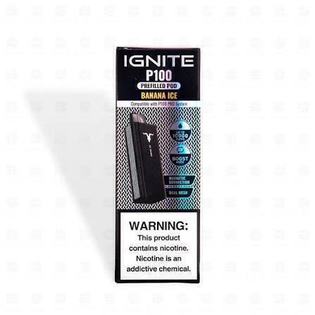 REFIL IGNITE P100 - 10.000 Caladas - Banana Ice (Banana Helada)