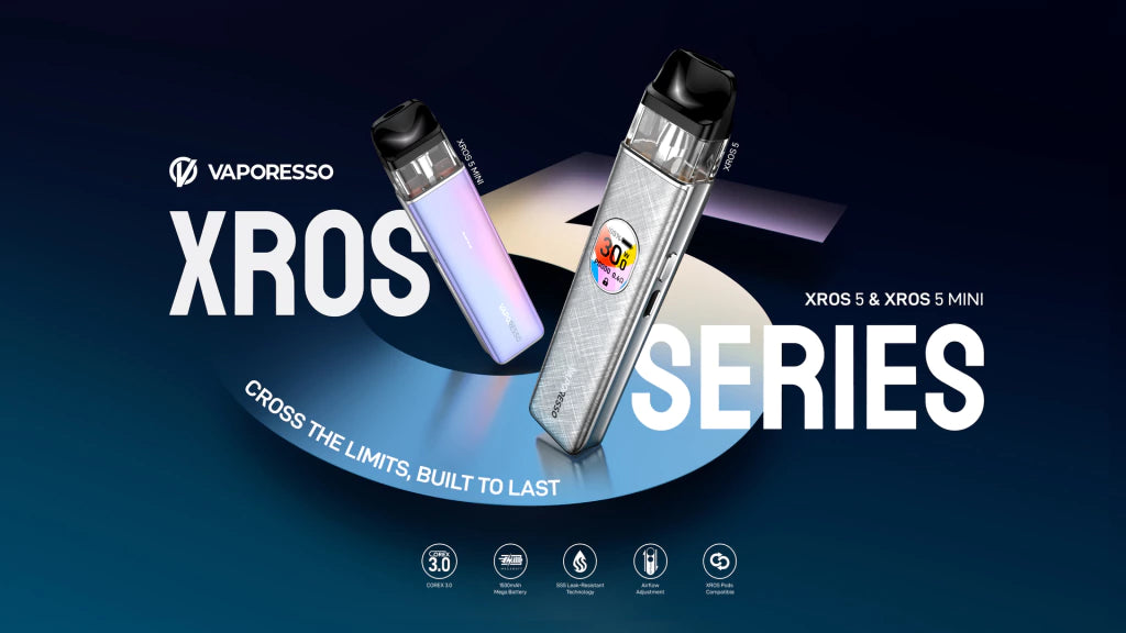 VAPORESSO XROS 5 – Kit Pod Recargable con Pantalla Digital