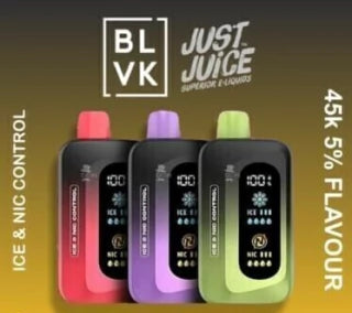PROMO 2 EQUIPOS A ELECCIÓN BLVK - Just Juice 90.000 Caladas - ICE & NIC Control