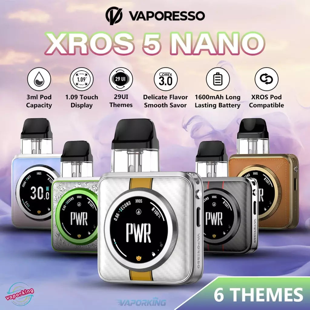 VAPORESSO XROS 5 NANO – Kit Pod Recargable con Pantalla Táctil